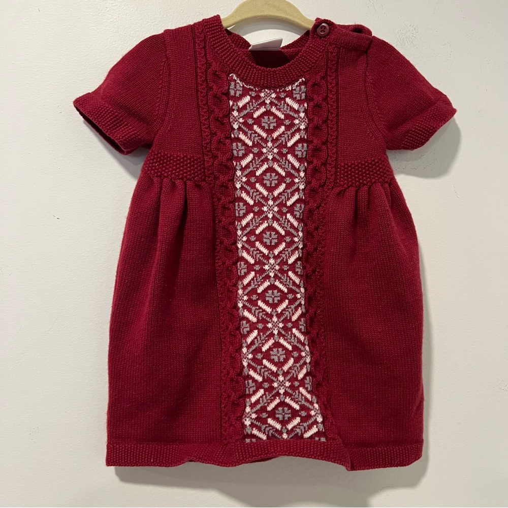 Hanna Anderson Fair Isle Dress size 80